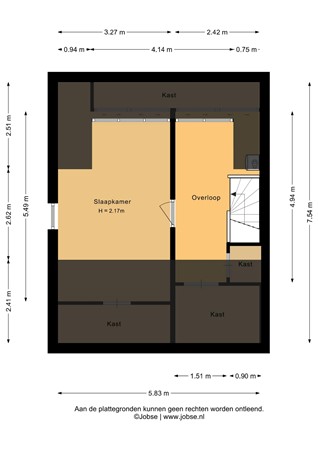 Floorplan - Noorderzate 5, 3752 GB Bunschoten-Spakenburg